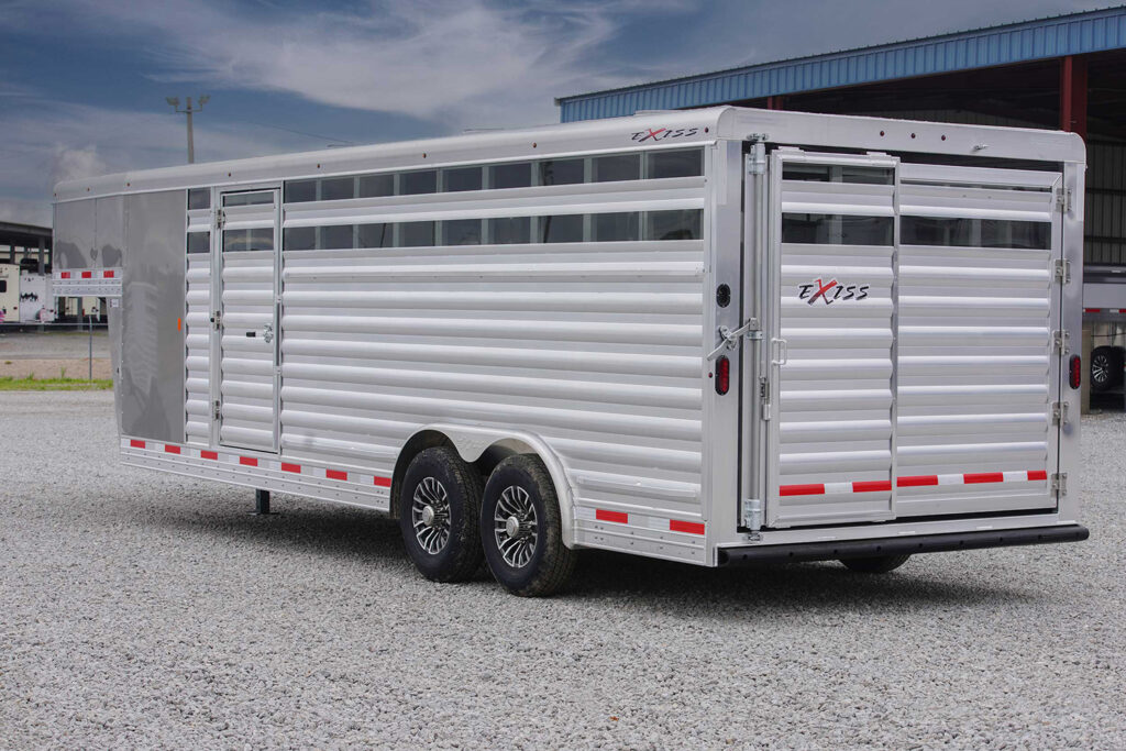 STC 8024 stock combo trailer - streetside rear