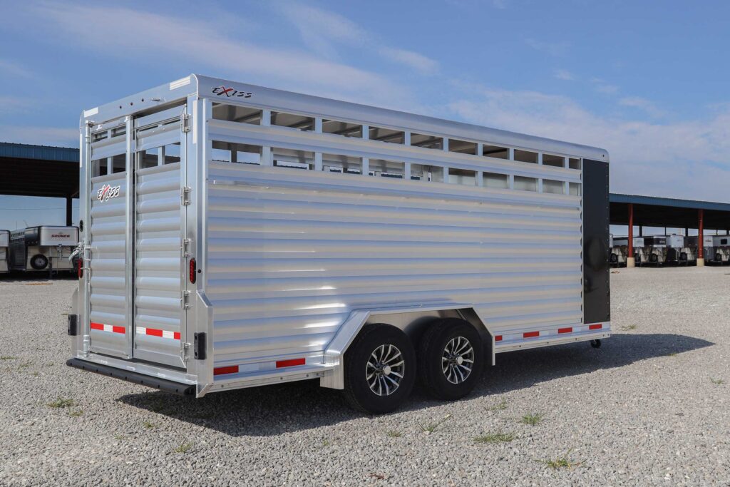 Stock combo trailer STC 716 BP - curbside rear