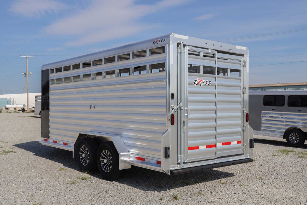 Stock combo trailer STC 716 BP - streetside rear