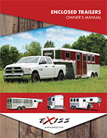 Exiss trailer owner's manual