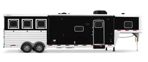 Endeavor 8312 living quarters horse trailer