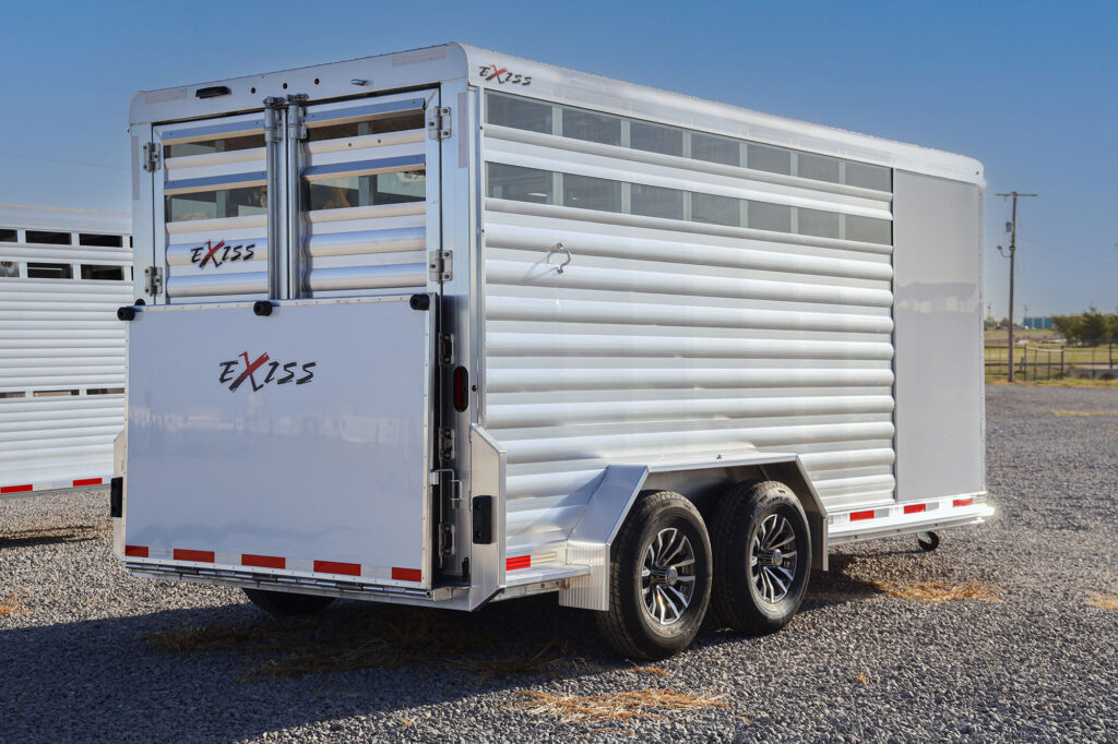 Stock combo trailer STC 716 BP - curbside rear